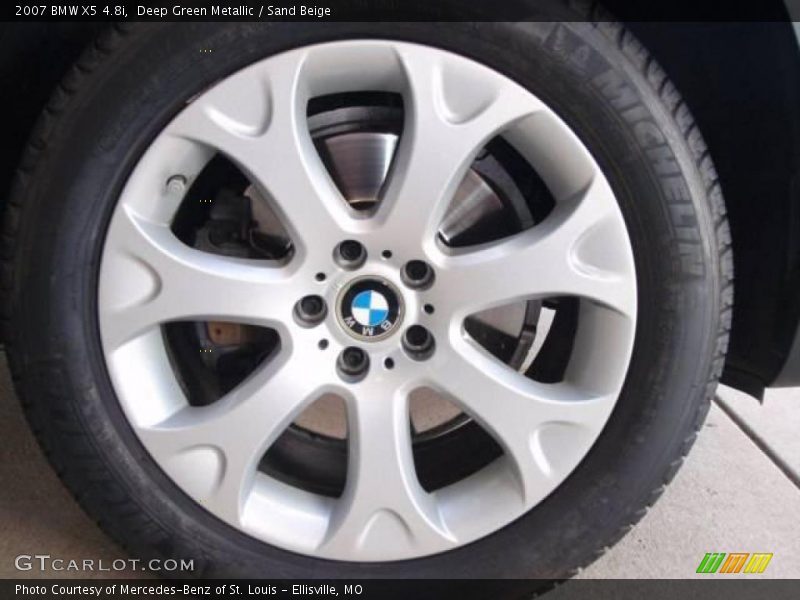 Deep Green Metallic / Sand Beige 2007 BMW X5 4.8i