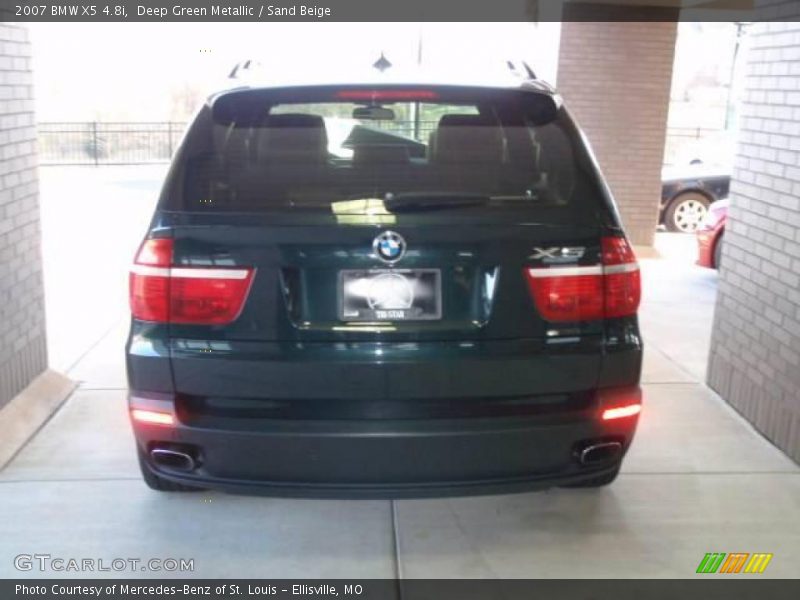 Deep Green Metallic / Sand Beige 2007 BMW X5 4.8i