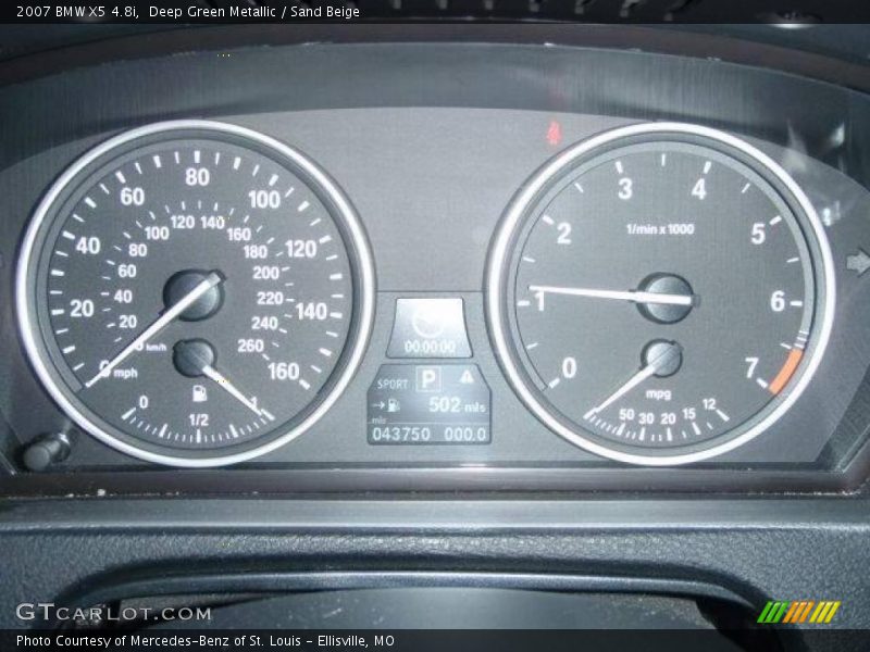 Deep Green Metallic / Sand Beige 2007 BMW X5 4.8i