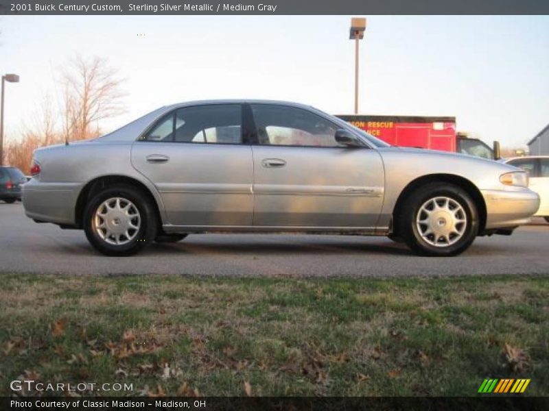 Sterling Silver Metallic / Medium Gray 2001 Buick Century Custom