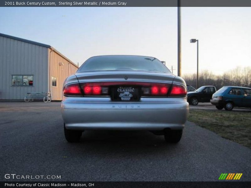 Sterling Silver Metallic / Medium Gray 2001 Buick Century Custom