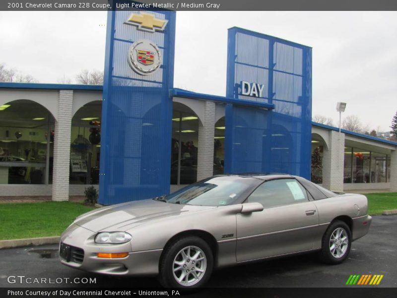 Light Pewter Metallic / Medium Gray 2001 Chevrolet Camaro Z28 Coupe