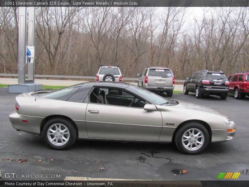 Light Pewter Metallic / Medium Gray 2001 Chevrolet Camaro Z28 Coupe