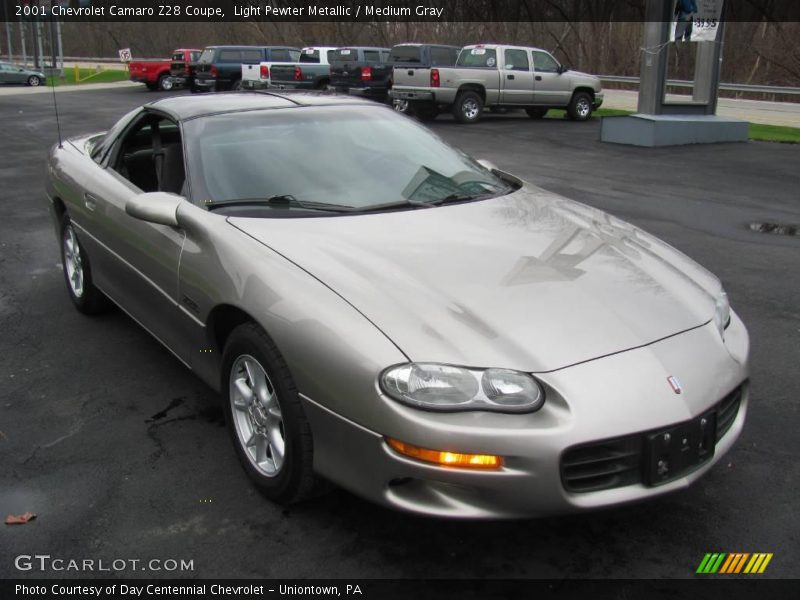 Light Pewter Metallic / Medium Gray 2001 Chevrolet Camaro Z28 Coupe