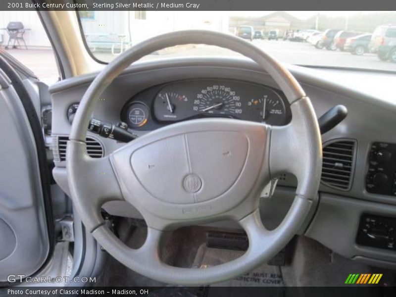 Sterling Silver Metallic / Medium Gray 2001 Buick Century Custom