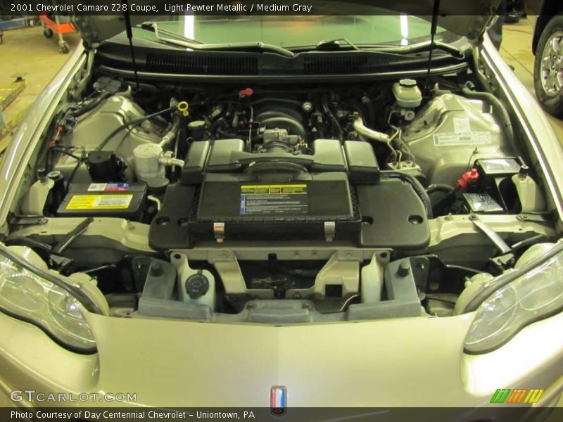Light Pewter Metallic / Medium Gray 2001 Chevrolet Camaro Z28 Coupe