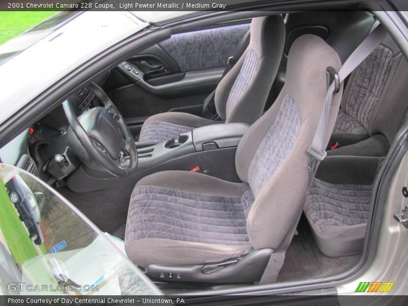 Light Pewter Metallic / Medium Gray 2001 Chevrolet Camaro Z28 Coupe