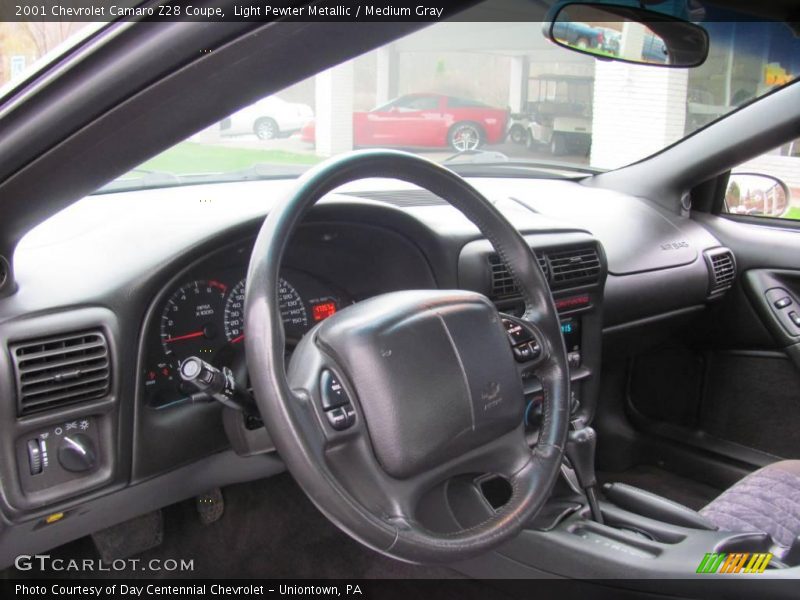 Light Pewter Metallic / Medium Gray 2001 Chevrolet Camaro Z28 Coupe