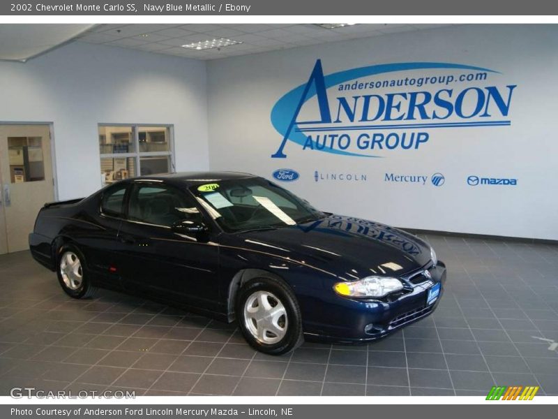 Navy Blue Metallic / Ebony 2002 Chevrolet Monte Carlo SS
