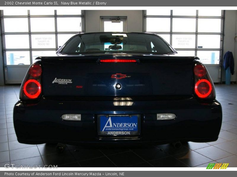 Navy Blue Metallic / Ebony 2002 Chevrolet Monte Carlo SS