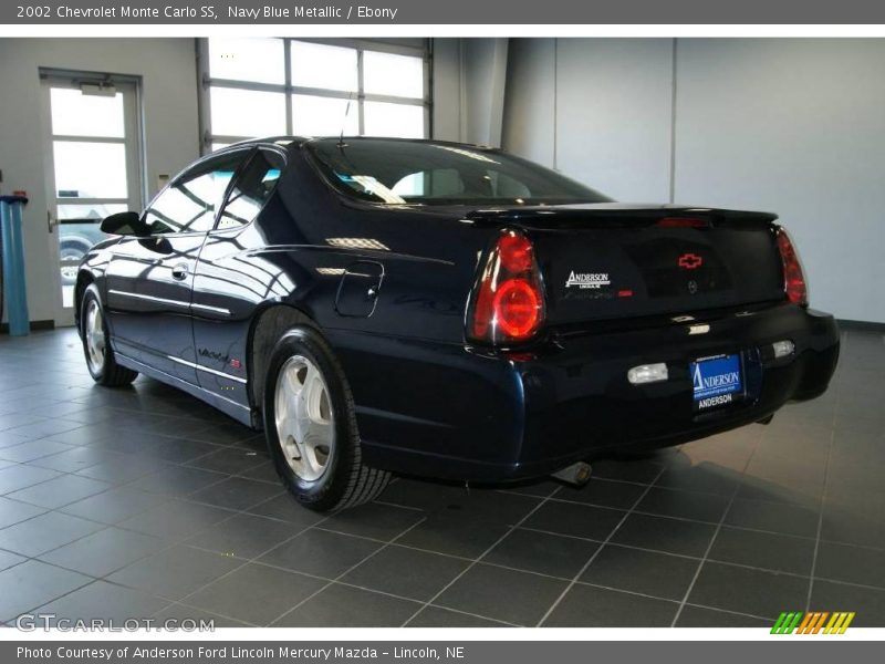 Navy Blue Metallic / Ebony 2002 Chevrolet Monte Carlo SS