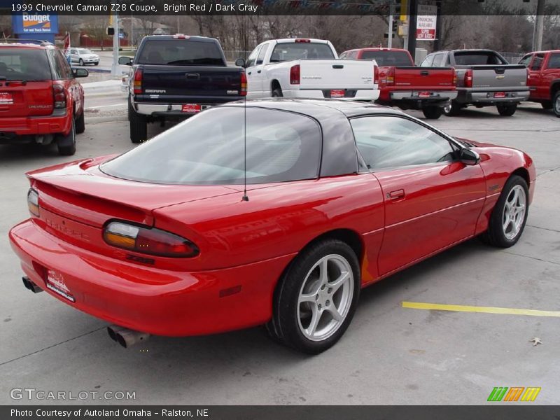 Bright Red / Dark Gray 1999 Chevrolet Camaro Z28 Coupe