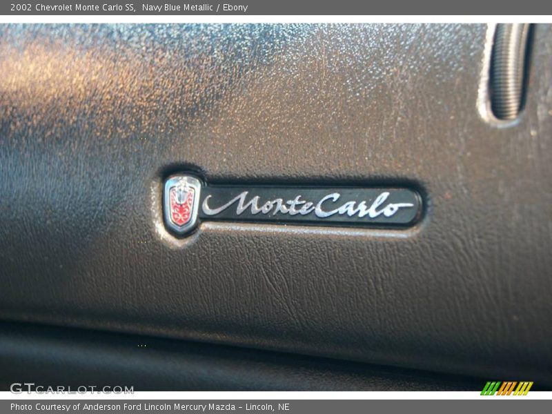 Navy Blue Metallic / Ebony 2002 Chevrolet Monte Carlo SS