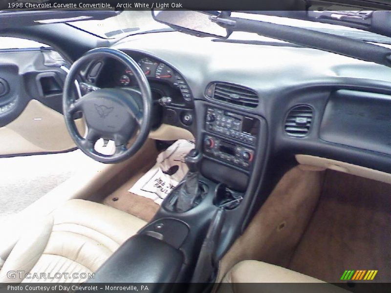 Arctic White / Light Oak 1998 Chevrolet Corvette Convertible