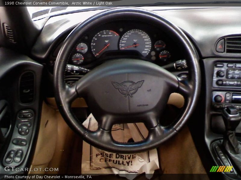 Arctic White / Light Oak 1998 Chevrolet Corvette Convertible