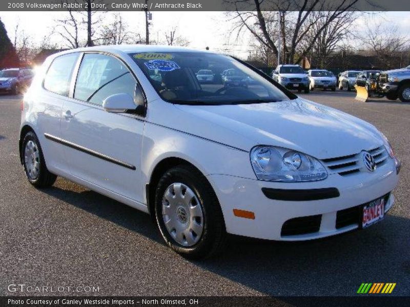 Candy White / Anthracite Black 2008 Volkswagen Rabbit 2 Door