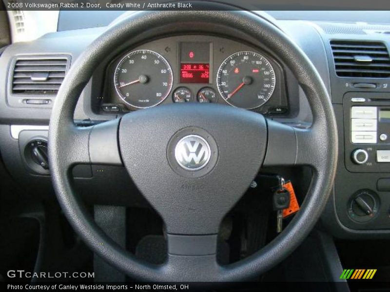 Candy White / Anthracite Black 2008 Volkswagen Rabbit 2 Door