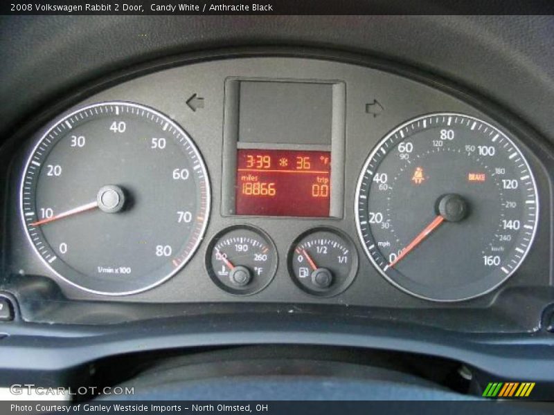 Candy White / Anthracite Black 2008 Volkswagen Rabbit 2 Door