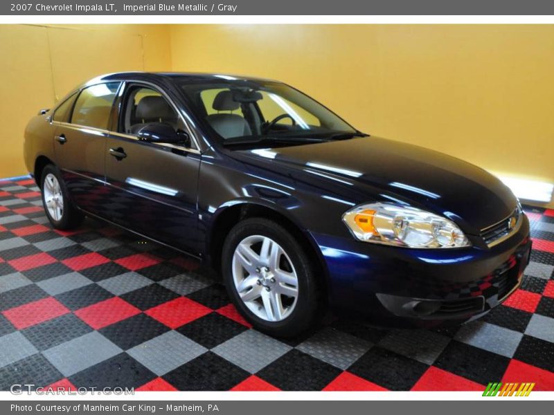 Imperial Blue Metallic / Gray 2007 Chevrolet Impala LT