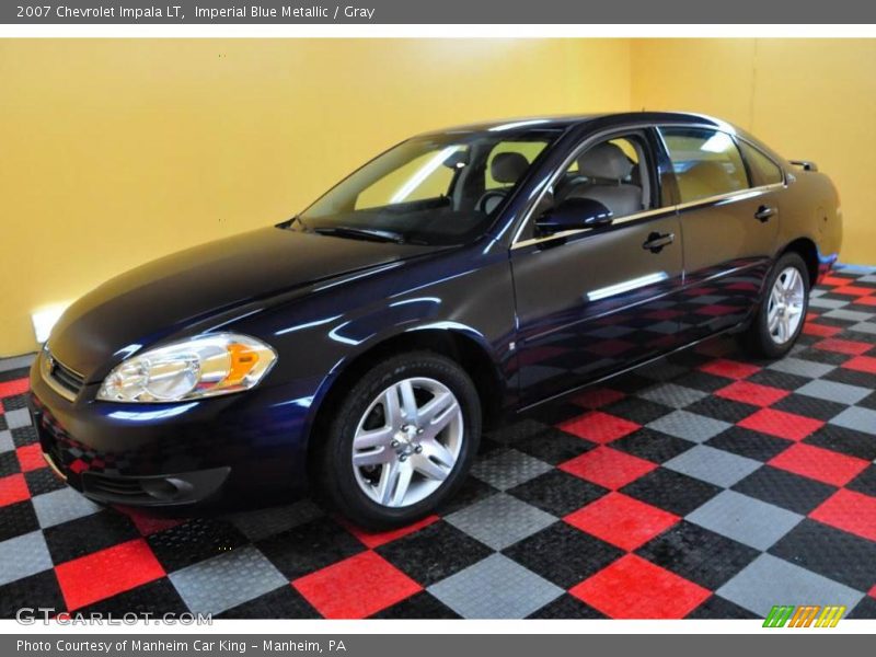 Imperial Blue Metallic / Gray 2007 Chevrolet Impala LT