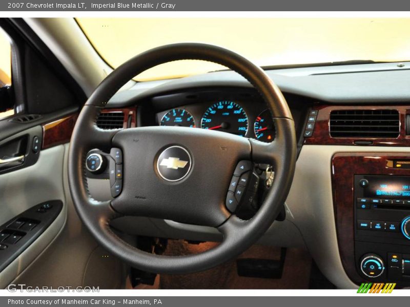 Imperial Blue Metallic / Gray 2007 Chevrolet Impala LT