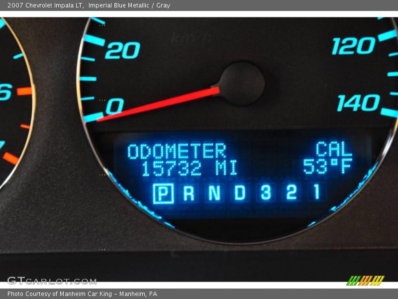 Imperial Blue Metallic / Gray 2007 Chevrolet Impala LT