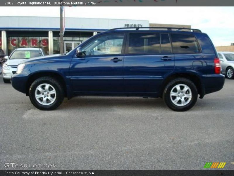Bluestone Metallic / Gray 2002 Toyota Highlander I4
