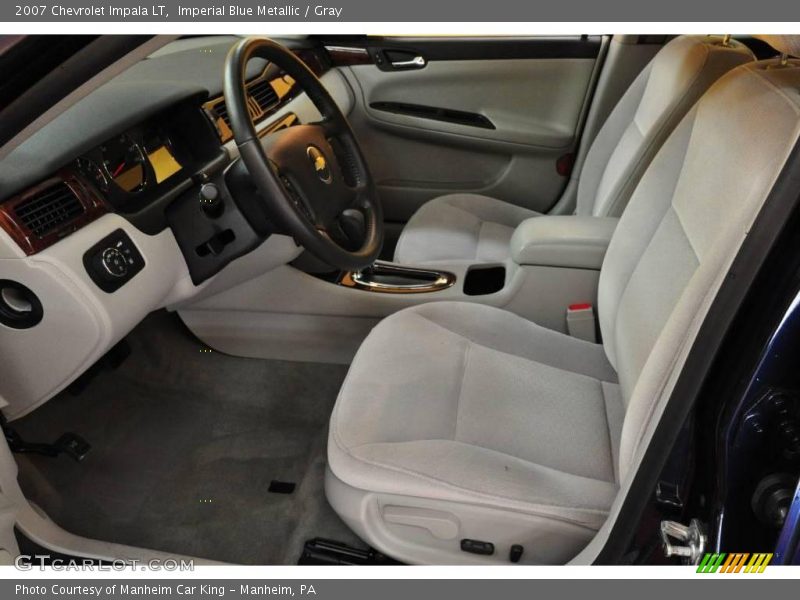 Imperial Blue Metallic / Gray 2007 Chevrolet Impala LT