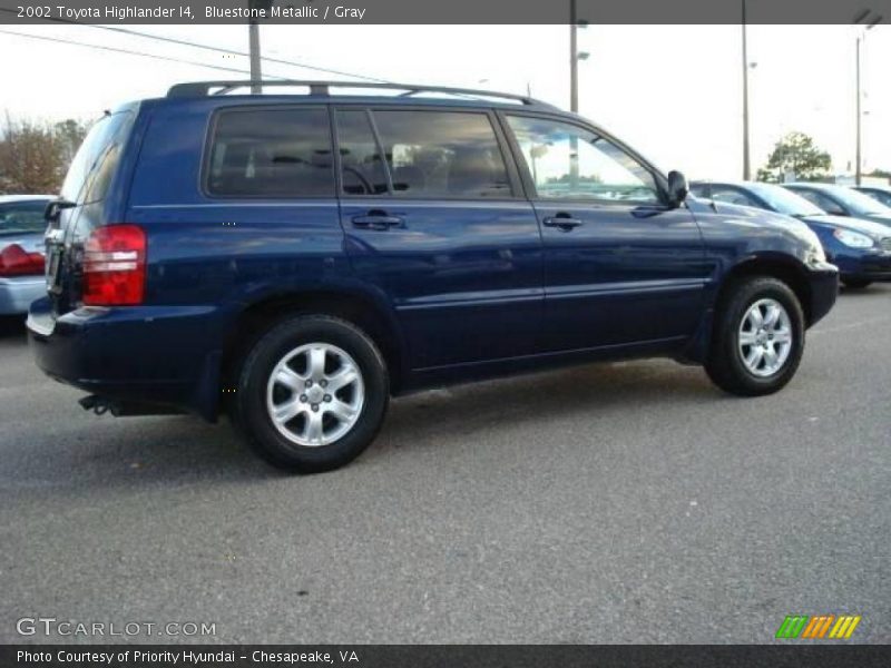 Bluestone Metallic / Gray 2002 Toyota Highlander I4