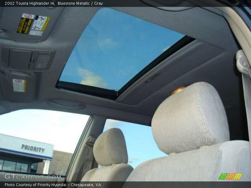 Bluestone Metallic / Gray 2002 Toyota Highlander I4