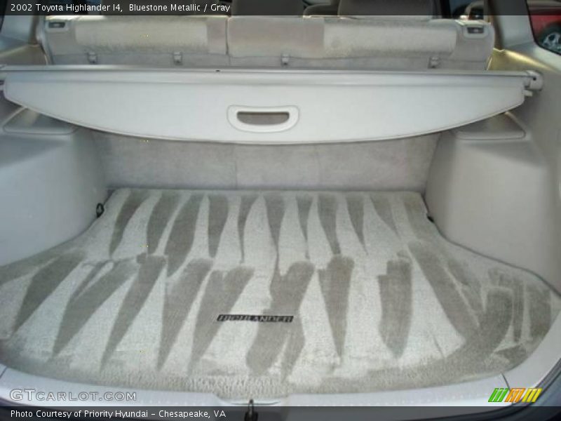 Bluestone Metallic / Gray 2002 Toyota Highlander I4