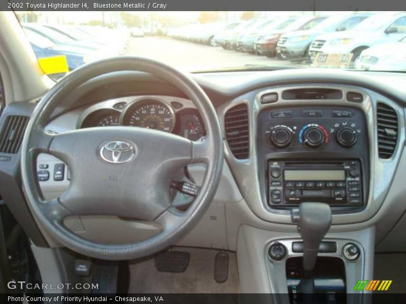 Bluestone Metallic / Gray 2002 Toyota Highlander I4