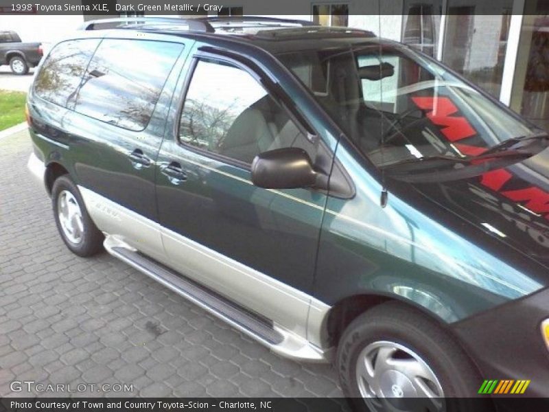 Dark Green Metallic / Gray 1998 Toyota Sienna XLE