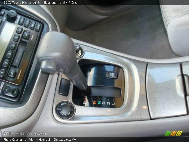 Bluestone Metallic / Gray 2002 Toyota Highlander I4