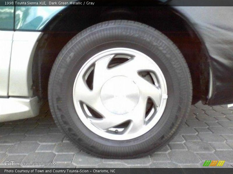 Dark Green Metallic / Gray 1998 Toyota Sienna XLE