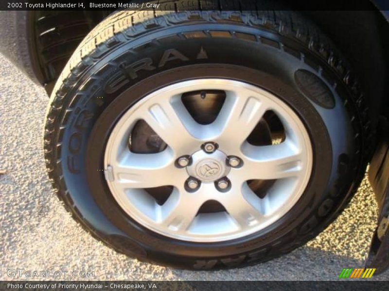 Bluestone Metallic / Gray 2002 Toyota Highlander I4