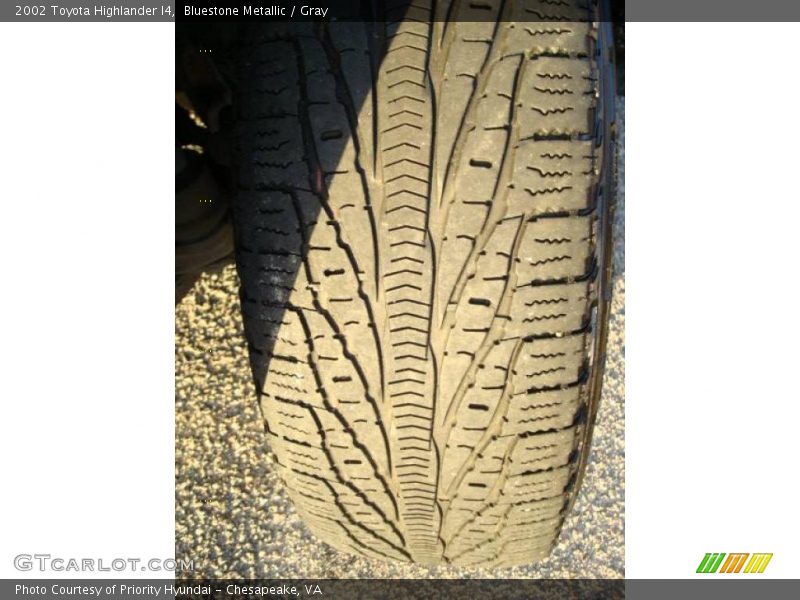 Bluestone Metallic / Gray 2002 Toyota Highlander I4