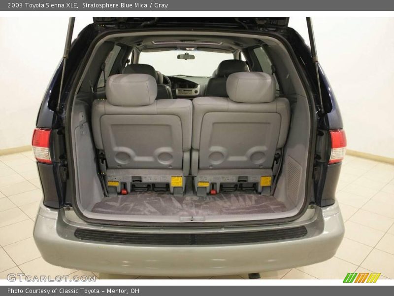 Stratosphere Blue Mica / Gray 2003 Toyota Sienna XLE