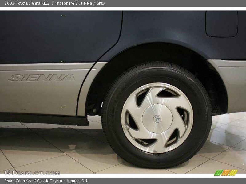 Stratosphere Blue Mica / Gray 2003 Toyota Sienna XLE