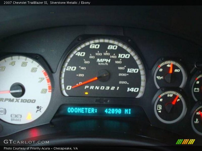 Silverstone Metallic / Ebony 2007 Chevrolet TrailBlazer SS