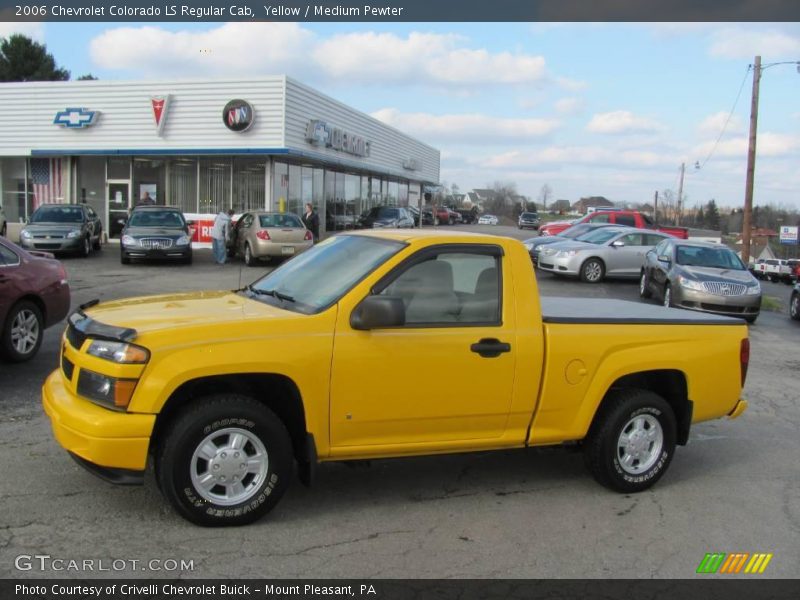 Yellow / Medium Pewter 2006 Chevrolet Colorado LS Regular Cab