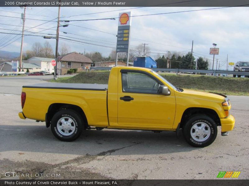 Yellow / Medium Pewter 2006 Chevrolet Colorado LS Regular Cab