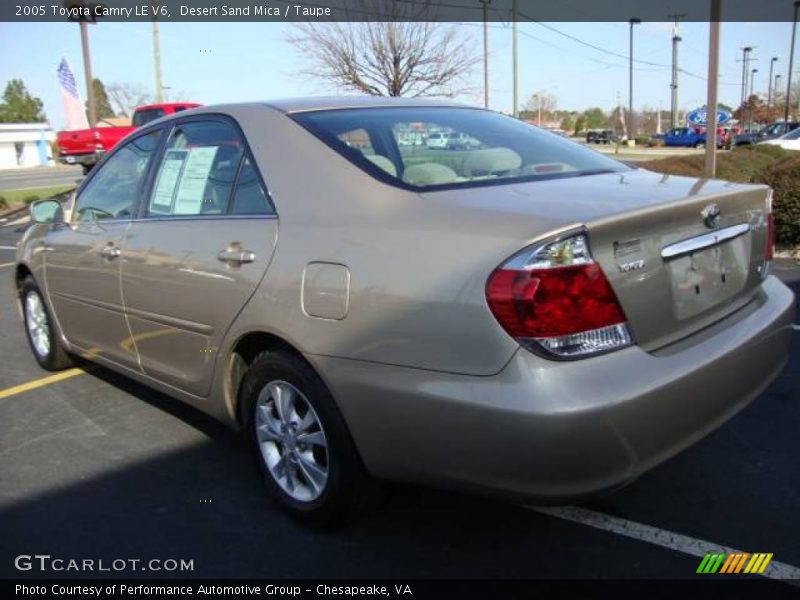 Desert Sand Mica / Taupe 2005 Toyota Camry LE V6