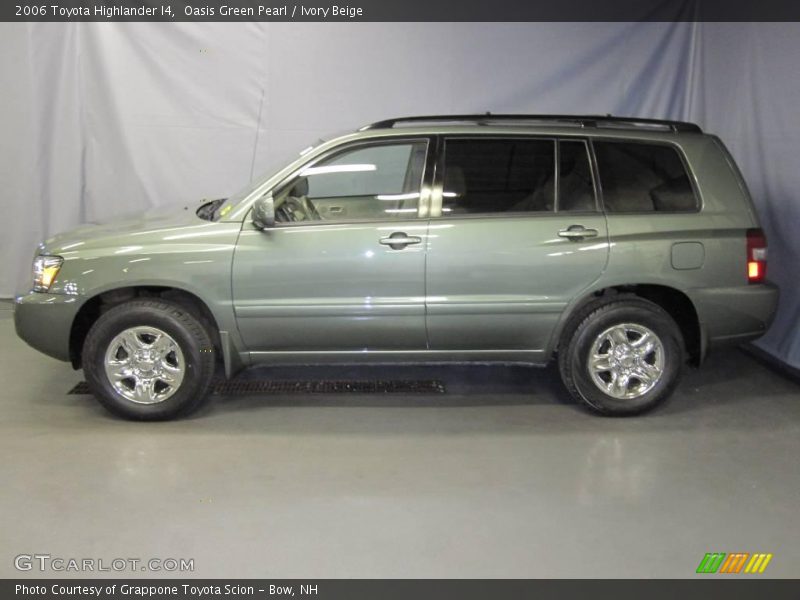Oasis Green Pearl / Ivory Beige 2006 Toyota Highlander I4