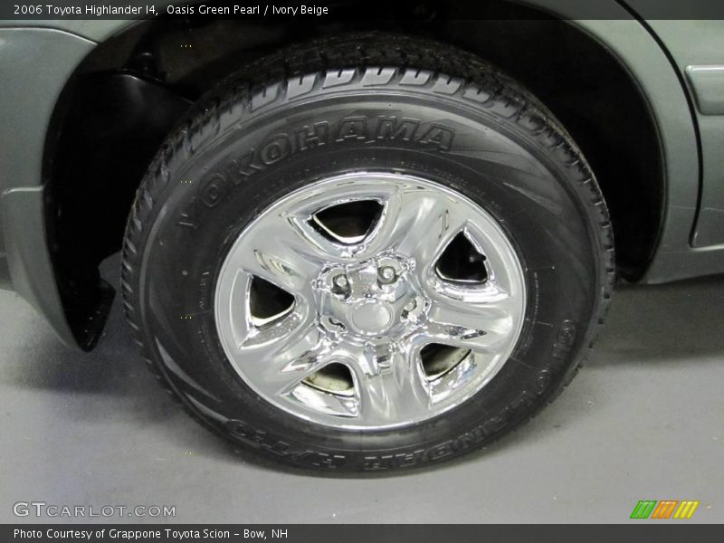 Oasis Green Pearl / Ivory Beige 2006 Toyota Highlander I4