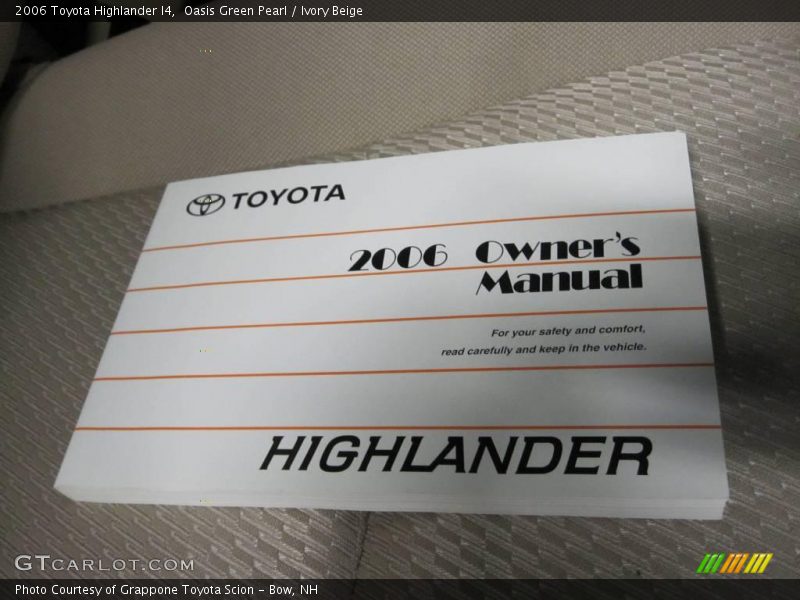Oasis Green Pearl / Ivory Beige 2006 Toyota Highlander I4