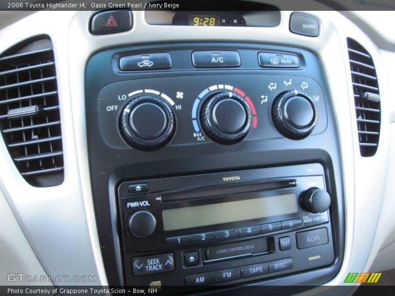 Oasis Green Pearl / Ivory Beige 2006 Toyota Highlander I4