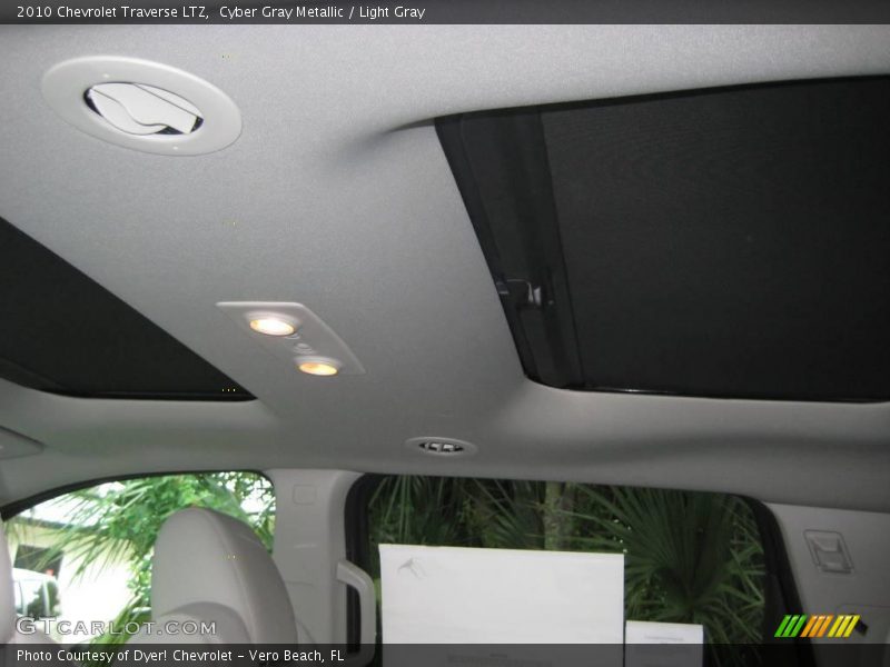 Cyber Gray Metallic / Light Gray 2010 Chevrolet Traverse LTZ