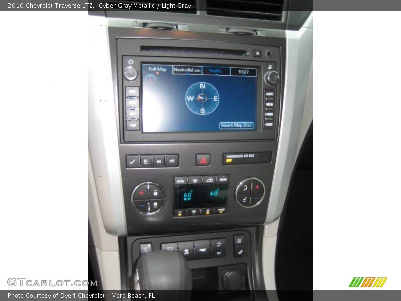 Cyber Gray Metallic / Light Gray 2010 Chevrolet Traverse LTZ