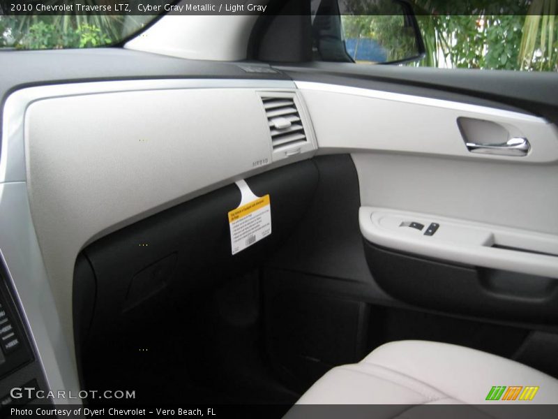 Cyber Gray Metallic / Light Gray 2010 Chevrolet Traverse LTZ